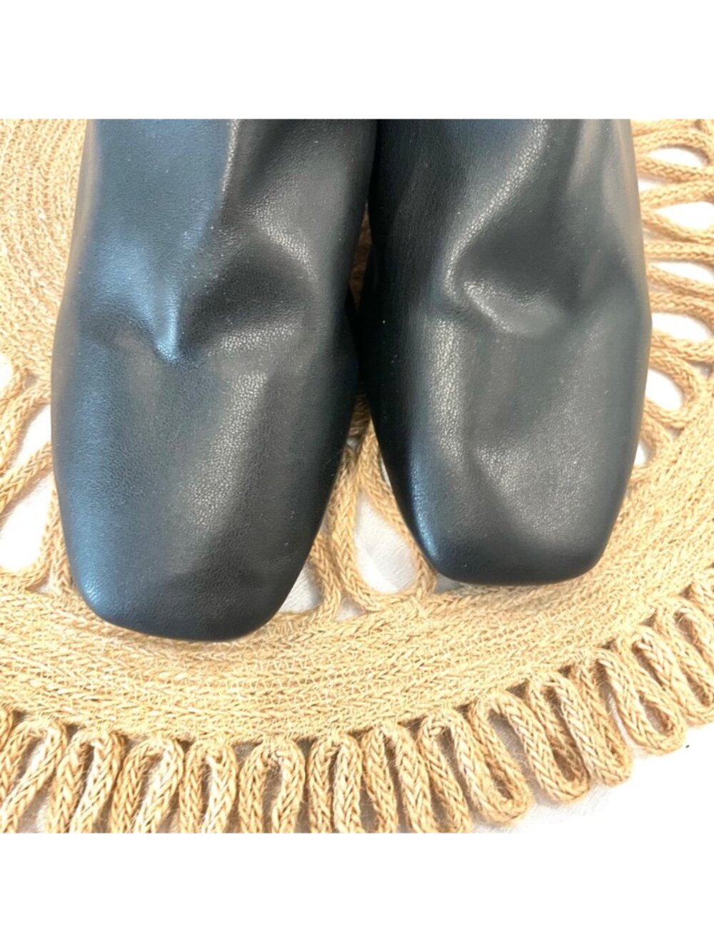 Katy Perry Black Clarra Slip On Mule Gold Heel Clogs Size 8.5 Black Edgy Chic - Picture 6 of 9